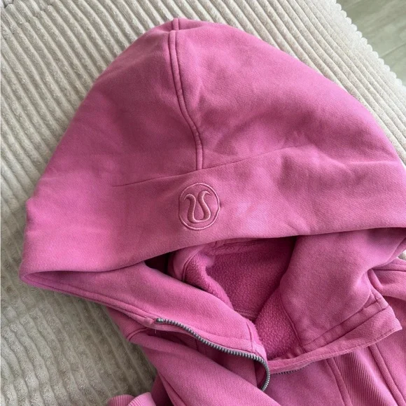 Lululemon Scuba Oversized Half-Zip Hoodie in Pink Blossom - Picture 4 of 4